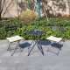 Metal Table & 2 Chairs