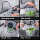 Salad Spinner Drain Bowl 6.33 Liter