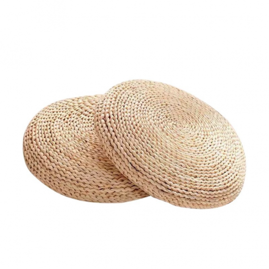 Straw Pouf 38 cm