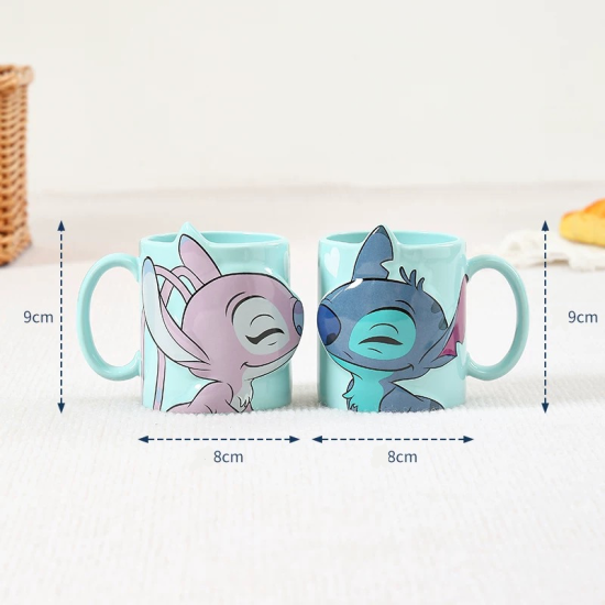 Stitch Porcelain Mug Set 2 pieces