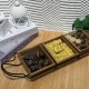 Metal & Wooden Serving Platter 3 pieces