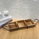 Metal & Wooden Serving Platter 3 pieces