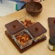 Wooden & Glass 4 pieces
