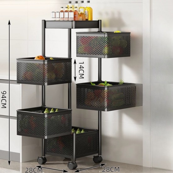 Metal Vegetable Basket 5 Layer