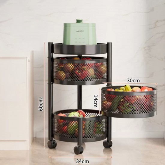 Metal Vegetable Basket 3 Layer