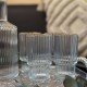 Glass Jug & 6 Cups 