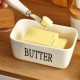 Porcelain & Wooden Butter Container