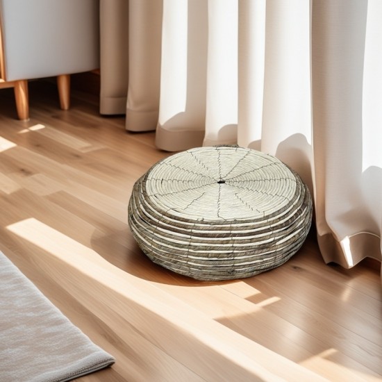 Straw Pouf 45cm