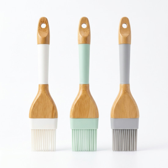 Silicone & Wooden Brush