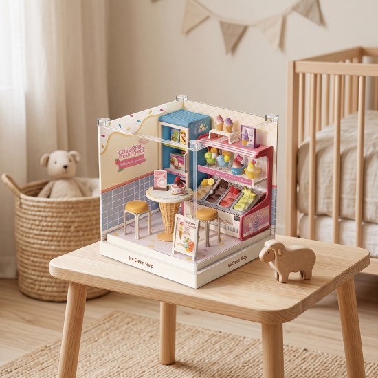 Ice Cream Shop Game Set 36 Pieces