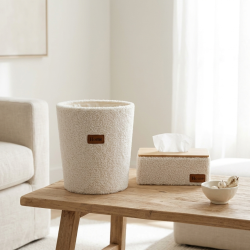 Trash Can & Tissue Box