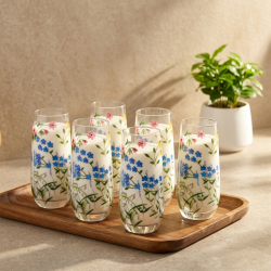 Glass Cups Set 6 Pcs