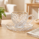 Glass Cups And Saucer Set 6 Pcs