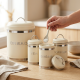 Bread Box And 3 Canisters Set