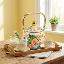 Flowers Pattern Tea Pot 2 Liter