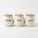 Porcelain Spice Jar Set - 3 Pcs