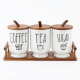Porcelain Spice Jar Set - 3 Pcs