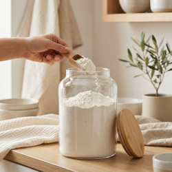 Acrylic Jar With Wooden Lid 3 L 
