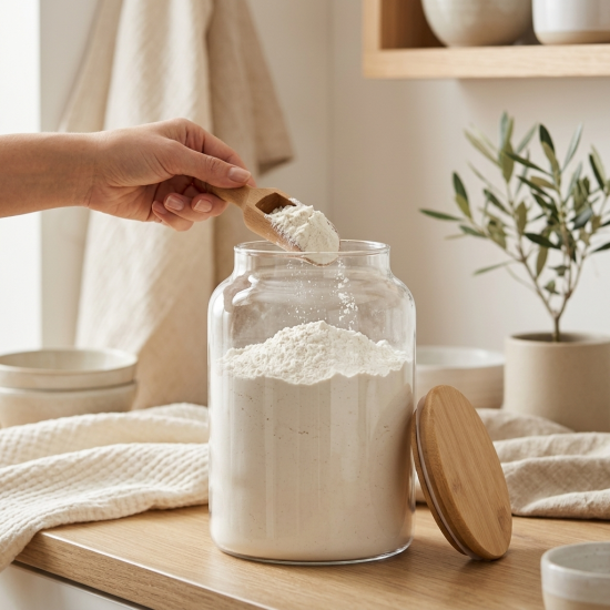 Acrylic Jar With Wooden Lid 3 L 