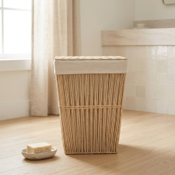 Straw Laundry Basket Large