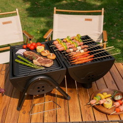 Portable Double-Sided BBQ Grill