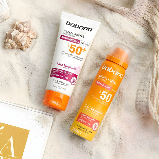 Babaria Face Cream & Face Mist Sun Protection Set