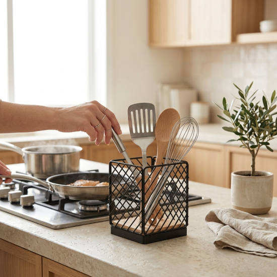 Metal Utensil Holder