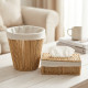 Straw Trash Can & Tissue Box