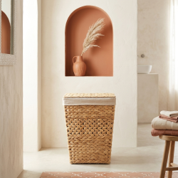 Straw Laundry Basket Medium