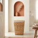 Straw Laundry Basket Medium