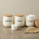 Porcelain Spice Jar Set - 3 Pcs
