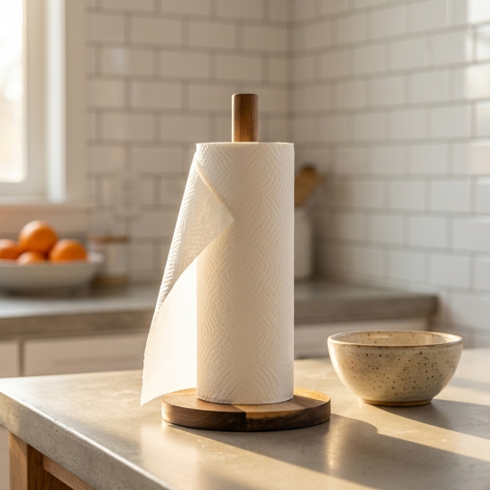 Wooden Paper Towel Holder