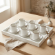 Porcelain Coffee Cup and Saucer Set - 6 Pcs