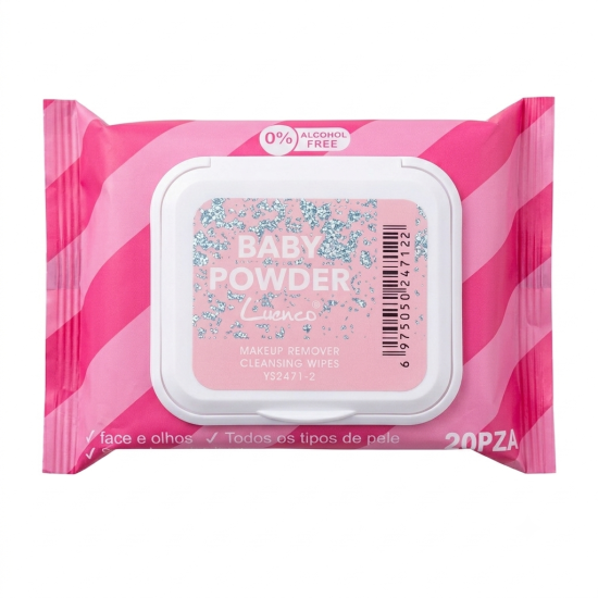 Luenco Baby Powder Makeup Remover Wipes 30 Pcs