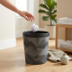 Leather Trash Can