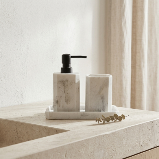 Ceramic Bathroom Set - 3 Pcs
