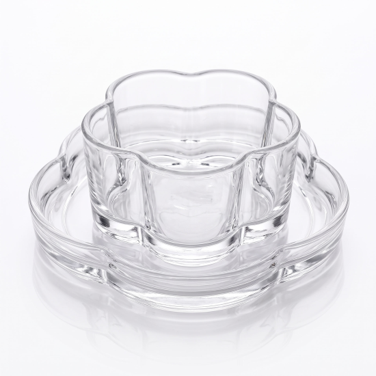 Glass Bowls And Saucer 6 Pcs