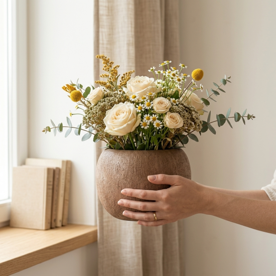 Porcelain Plant Pot Medium