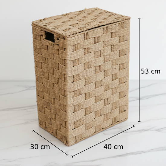 Straw Laundry Basket Large