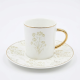 Coffee Cup and Saucer Set - 6 Pcs