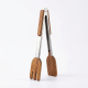 Stainless Steel And Wood Tongs
