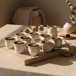 Porcelain Coffee Cup Set 12 Pcs