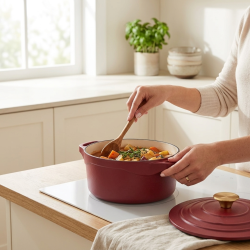 Cooking Pot 20 cm red