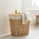 Straw Laundry Basket Small