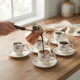 Coffee Cup and Saucer Set - 6 Pcs