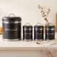 Bread Box And 3 Canisters Set