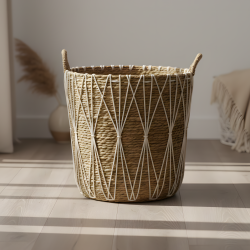 Straw Basket L