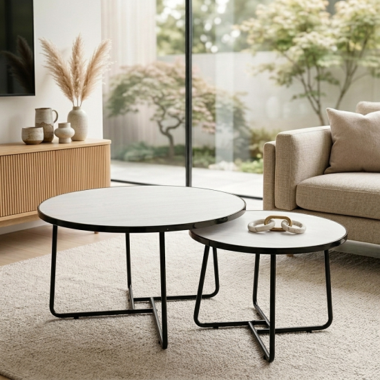 Metal Table Set 2 Pcs