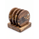Wooden Coaster Set 4 Pieces 