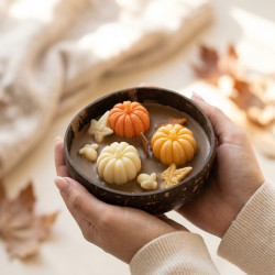 Pumpkin Coconut Shell Candle